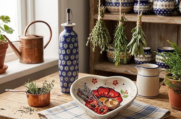 Przenieś ceramikę bolesławiecką do wnętrza w duchu stylu cottagecore